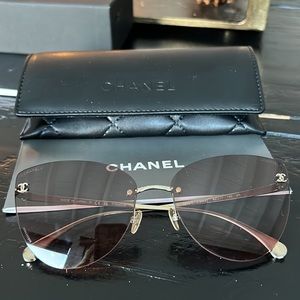 Authentic Chanel titanium sunglasses